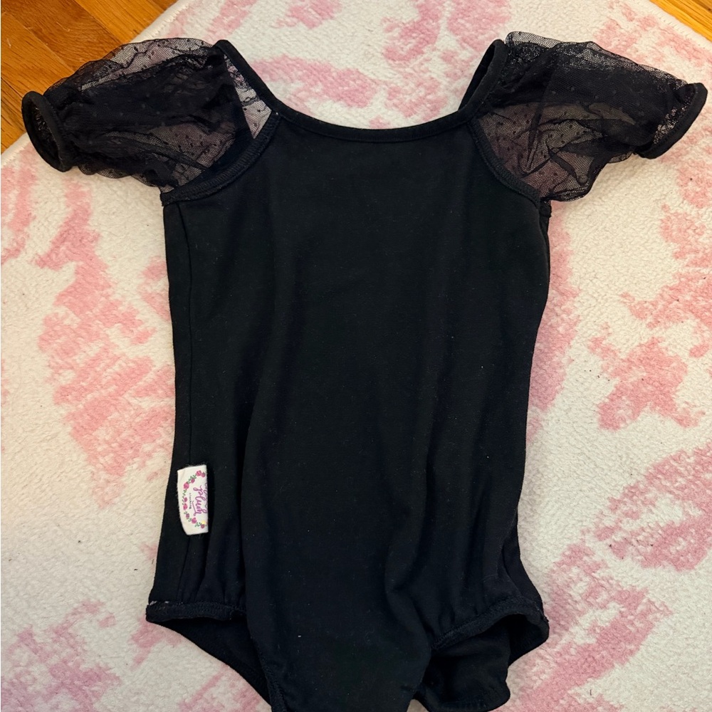 cheeky plum Black Puff-Sleeve One-Piece Bodysuit